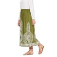 thumbnail image 3 of Women Long Maxi Skirt Elastic Hight Waist A Line Beach Holidays Skirts S-XL, 3 of 5