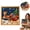 B, variant on Christmas Hanging Wall Decor No-Sew Fabric Craft Kit, 1 Pack 7.87 by 7.87 Inch DIY Craft Set for Holiday Home Display, bldnkj