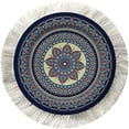 thumbnail image 2 of Inusitus Set of 4 Round Coasters - Rug Table Drink Holders - Oriental Design Fabric Elegant Carpets (Set-1), 2 of 6