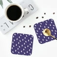 thumbnail image 5 of Pofeuu Astronaut Rabbit Print Leather Coasters Set of 6, Round Cups Mugs Mat Pad for Home Kitchen Heat Resistant Drink Coasters,Square, 5 of 7
