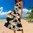 thumbnail image 4 of Aoochasliy Summer Dresses for Women Flowy Casual Sleeveless Dress Beach Vacation Floral Tank Sundresses Loose Fit Maxi Dress Resort Wear, 4 of 5