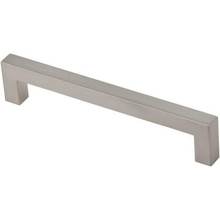 Silverline Cabinet Square Bar Pull 5" inch(128mm) Center to Center Kitchen Drawer Door Handles Satin Nickel (10)