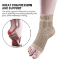 thumbnail image 4 of AVIDDA 1 Pair Plantar Fasciitis Support Socks Ankle Support Compression Foot Sleeves for Sprained Ankle, Running Sports Protection Pain Relief, Beige, Size XL, 4 of 7