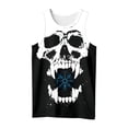 thumbnail image 4 of Men's Graphic Tank Tops Viking Printed Crewneck Cool Basic Fitness Muscle Shirt Casual Workout Breathable Summer Tank Top Blue2 XL, 4 of 4