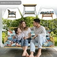 thumbnail image 7 of Swing Cushions 3 Seater Replacement, Waterproof Porch Swing Cushions, Thicken 5" Bench Cushions for Outdoor Furniture With Backrest , Patio Loveseat Sofa Pads（summer,40*71in）, 7 of 7