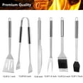thumbnail image 4 of BBQ Set Grilling Tool Kit, 21-Pieces Stainless Steel Barbecue Utensil Accessories, Premium Complete Indoor, Outdoor Grill Tool Set for Friends Family, 4 of 7
