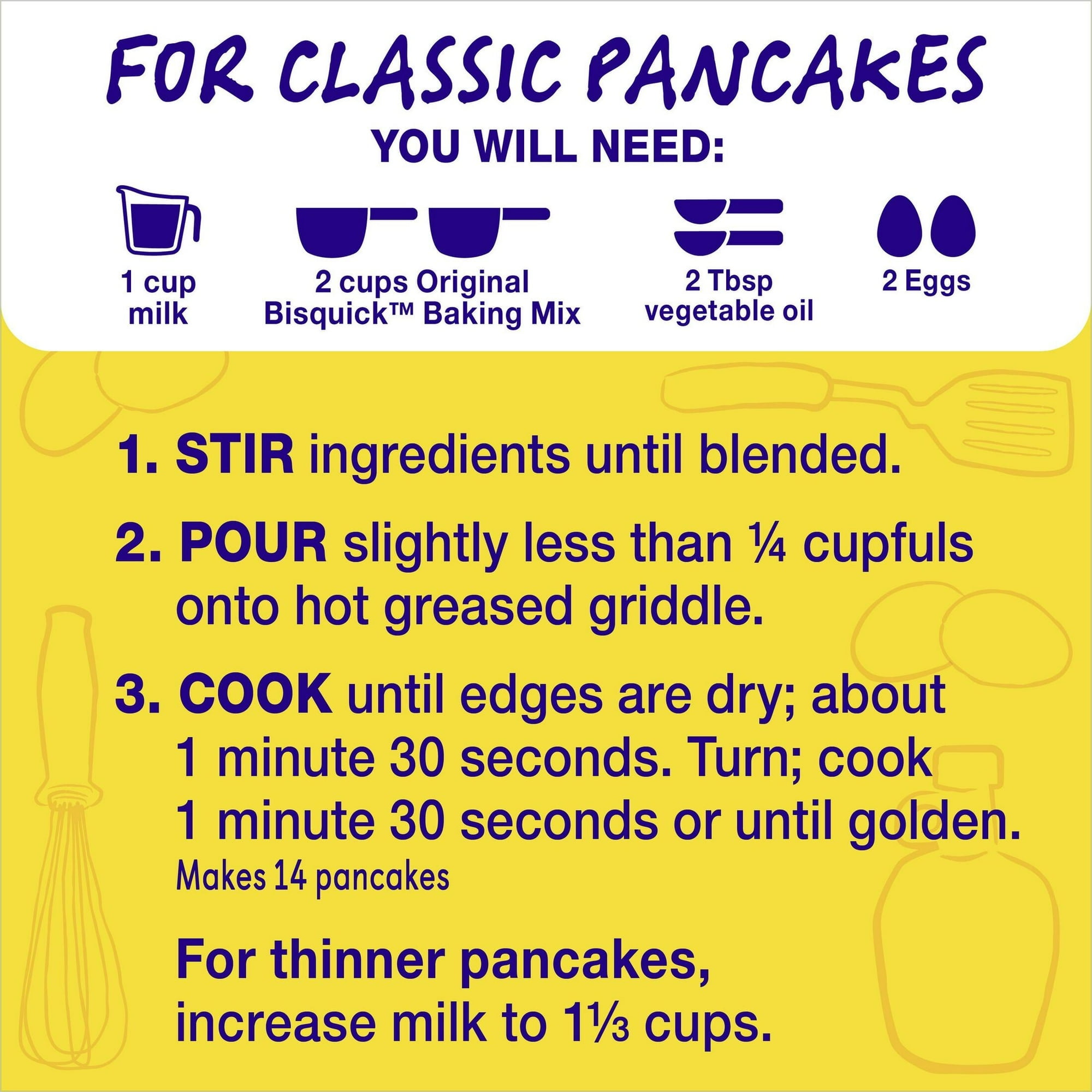 Betty Crocker Bisquick Pancake and Baking Mix Original 20 oz (Pack of 4)