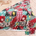 thumbnail image 3 of Cozy Printed Throw Christmas Blanket - 300 GSM Fleece Throw Size for Home Decoration, Ultra Soft Blanket (Throw - 50" x 60") - I, 3 of 6