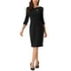 thumbnail image 1 of INSPIRE CHIC Vestido Vintage para Mujer de Manga 3/4 para Trabajar Vestidos Tipo Sheath XS Negro, 1 of 6