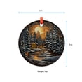 thumbnail image 5 of Christmas Ornament, Christmas Decoration, Holiday Gift,Heirloom Keepsake, Round , Gift Exchange, Gift Idea, Village Scene Forest, Holiday Keepsake, Xmas Tree Hanging Decoration, Se, 5 of 5