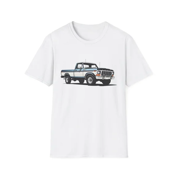 Reprint Rare 1979 Ford F-150 T-Shirt Classic Pickup Truck Tee Vintage Blue Oval 4x4 Graphic