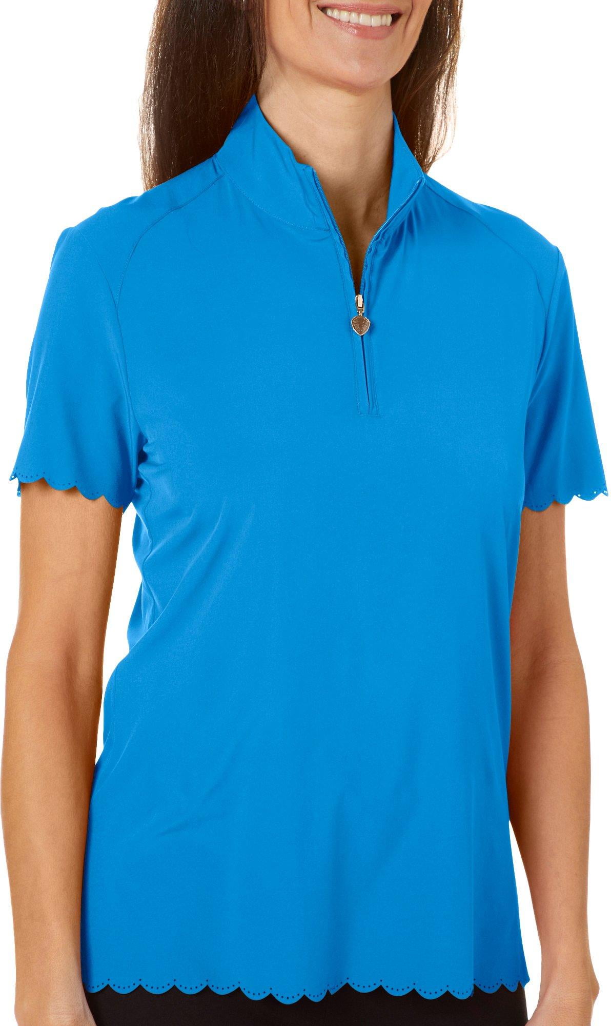 Greg Norman - Greg Norman Collection Womens Palm Beach Getaway Polo Shirt - Walmart.com 