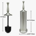 thumbnail image 2 of Brushed Nickel Toilet Bowl Brush with Holder, Durable Bathroom Cleaning Tool, Modern Design for Easy Toilet Maintenance, Bathroom Cleaner Brush for Efficient Cleaning and Hygiene, 2 of 4