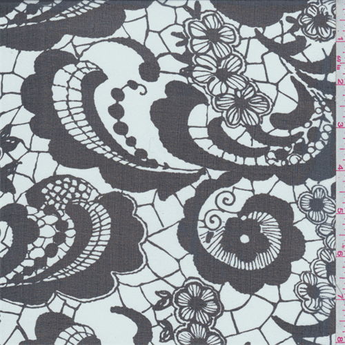 lace print fabric