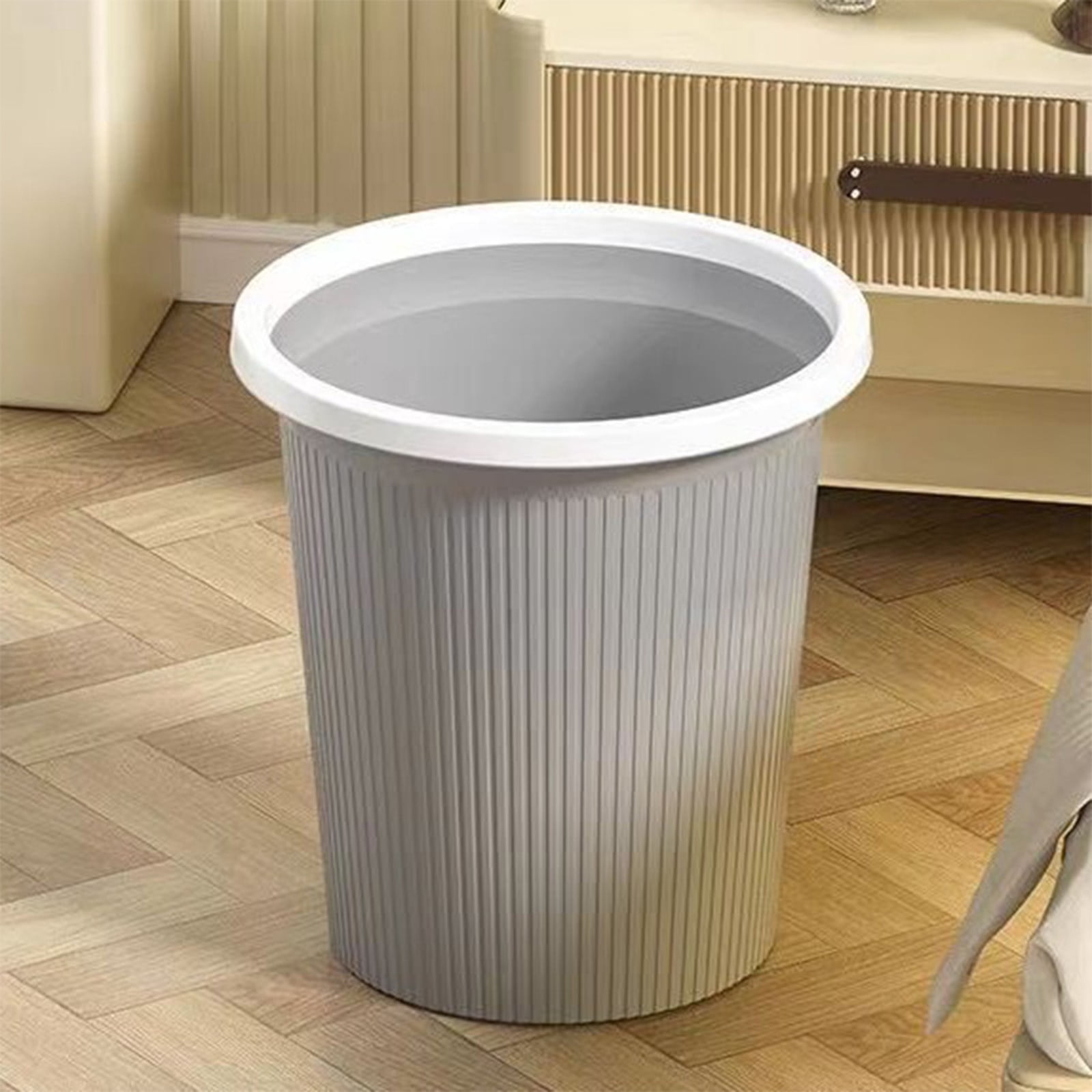 SLUOHZXI Trash Can Wastebasket Garbage Can Container Bins for Bathrooms, Laundry Room, Kitchens, Offices, Rooms, Dorms (Blue)