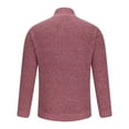 thumbnail image 4 of TFEOQRY Men's Turtleneck Ribbed Knit Sweater Solid Long Sleeve Casual Pullover Fall Winter Warm Top Burgundy, 4 of 6