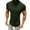 Army Green, variant on WMTBSRSW Mens Summer Mock Turtleneck Tops Soft Cotton Short Sleeve Casual Tee Solid Color Slim Fit Pullover Basic Tee