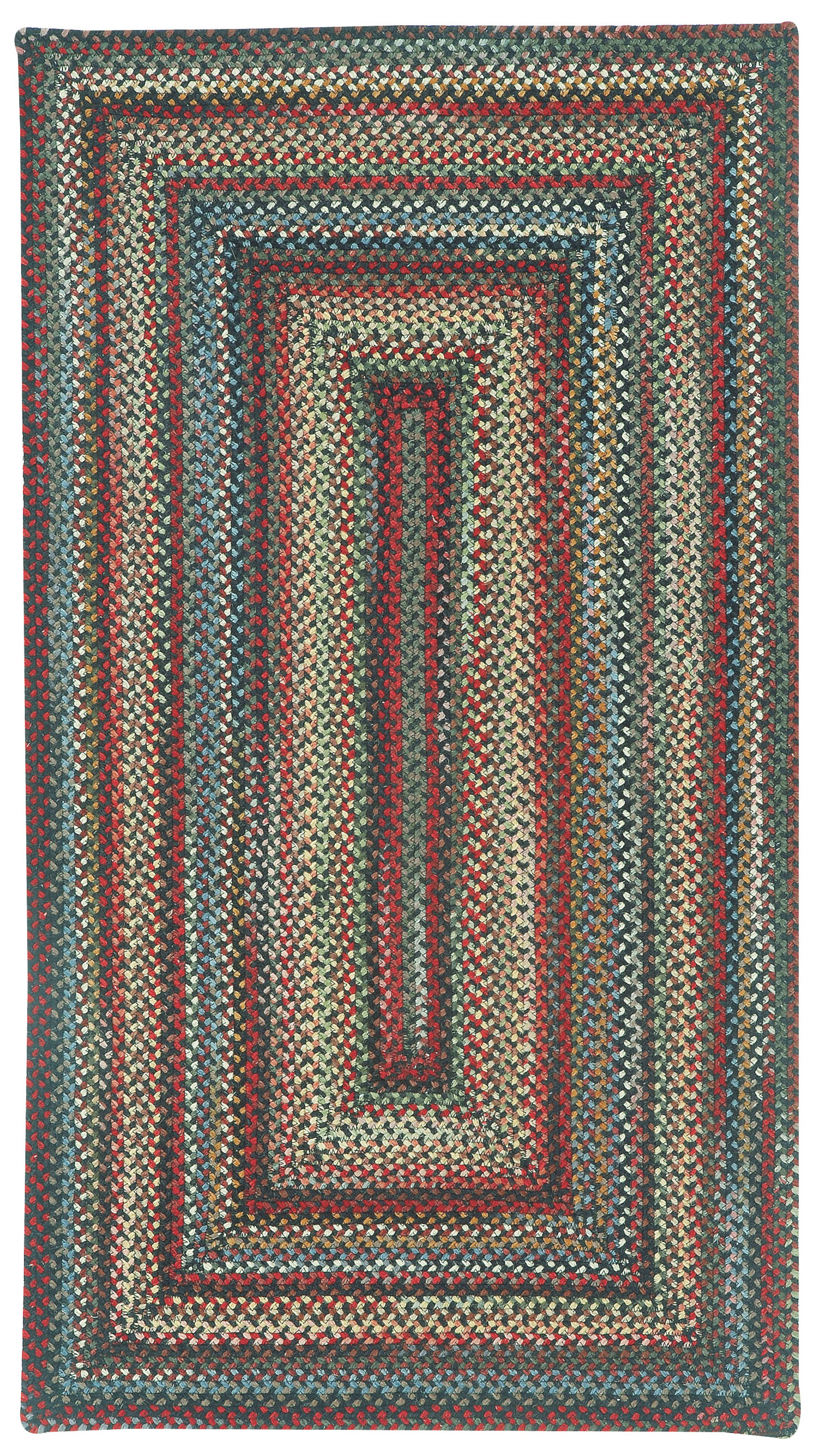 Capel Rugs Portland Concentric Rectangle Braided Rugs