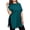 Green, variant on Oversized Tshirt Dress Women Crew Neck Side Slit Womens Blouses Loose Lightweight Casual Womens Summer Tops Short Sleeve