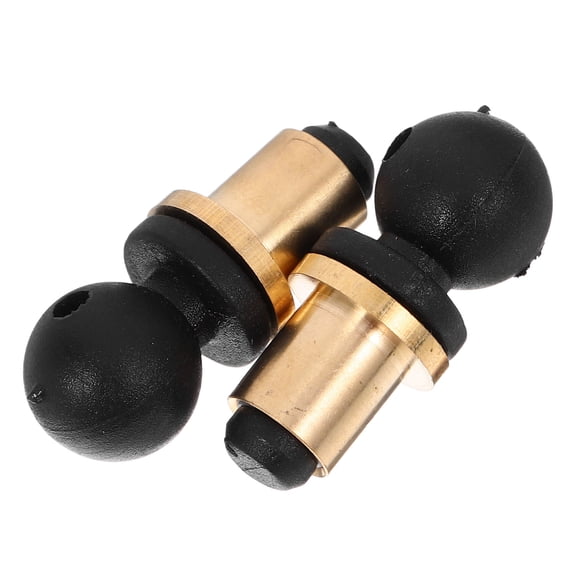 NICEXMAS 2Pcs Golden Reusable Gourd Wine Bottle Stoppers Airtight Decorative Seals for Home