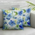 thumbnail image 3 of GOSMITH  Throw Pillow Cover Watercolor Floral Wildflowers Blue Yellow Summer Floral Butterflies Animal Cute Decor Lumbar Pillow Case Cushion for Sofa Couch Bed Standard Queen, 3 of 5