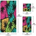thumbnail image 3 of GZHJMY Palm Trees Bath Towel Set of 3, Highly Absorbent & Soft Bathroom Towels Set Quick Dry Towels Set for Bathroom Spa Beach (1 Bath Towels, 1 Hand Towel, 1 Washcloth), 3 of 7