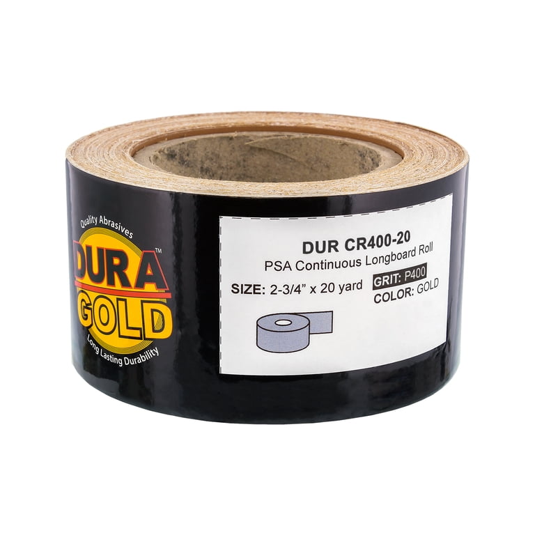 ProductionShop 320 Grit PSA Longboard Sandpaper Roll – 2-3/4 Inch Wide X 12 Yards, Blue Rhombus Diamond Pattern, Self-Adhesive