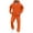 Orange, variant on Mens 2 Piece Sets Hooded Pullover Sweatshirt and Sweatpants Elastic Waist Workout Running Activewear, S