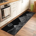 thumbnail image 3 of Mountain Line Kitchen Runner Rug 2x6 Washable Runners for Hallway Non Slip Minimalist Abstract Landscape Art Sun Black Large Area Rug Indoor Floor Carpet for Bathroom Laundry Entryway Bedroom, 3 of 7