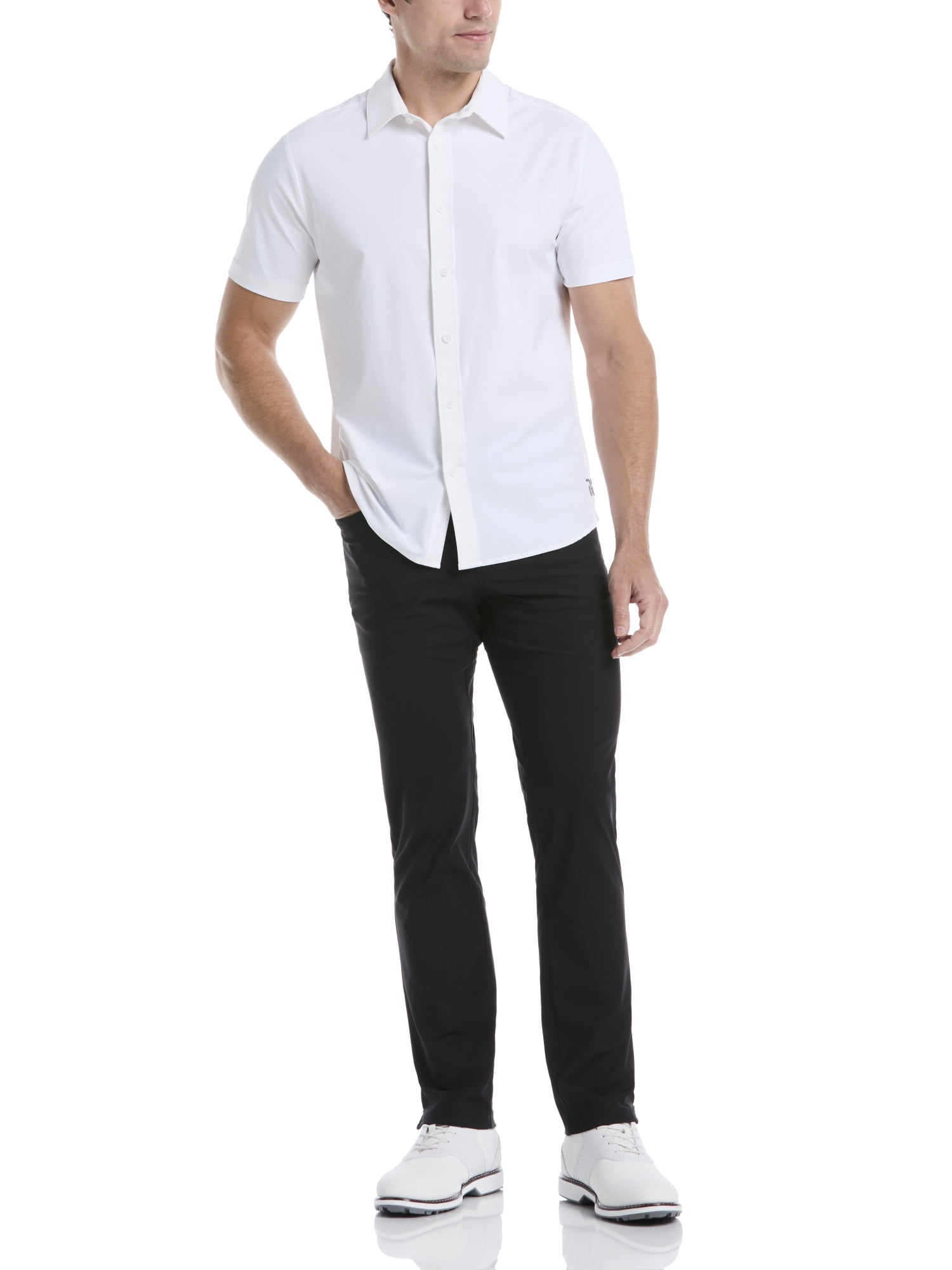 Ben Hogan Men's and Big Men's Performance Short Sleeve Button-Down Golf Shirt, Size S-5XL