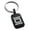 Black, variant on Stainless Steel Letter O Initial Empire Monogram Engraved Small Rectangle Dog Tag Charm Keychain Keyring
