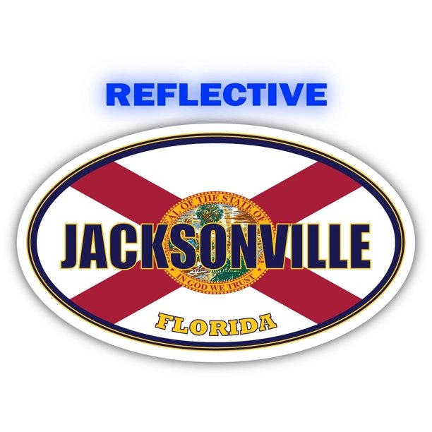 Jacksonville City Florida State Flag FL Flag Duval County Oval State