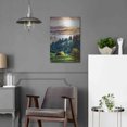 thumbnail image 5 of Luxe Metal Art 'Misty Morning Mountains 1' by Ashley Aldridge Metal Wall Art, 16"x24", 5 of 7