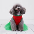 thumbnail image 3 of Vestido para mascotas Falda navideña de hilo para mascotas Falda navideña adecuada compatible con perros y gatos, 3 of 5