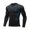 newhgg052-Black, variant on Yaoyar Mens Compression Shirt Long Sleeve Quick Dry Athletic Workout Gym T-Shirt Running Top Sport Undershirt Base Layer