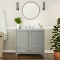 thumbnail image 3 of Flash Furniture FFIR36194WH 36" Free Standing Single Basin Vanity Set - White, 3 of 7