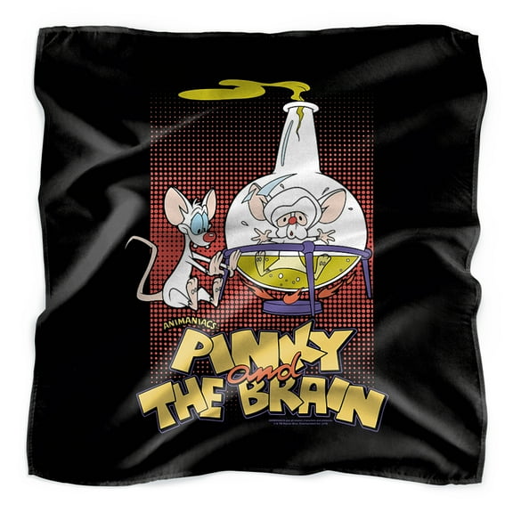 Pinky and the Brain Lab Flask Bandana (21 in x 21 in)