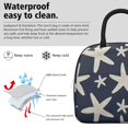 thumbnail image 3 of Obrewu Summer Ocean Starfish Lunch Bag for Adult, Insulated, Leakproof, Oxford Cloth, 3 of 7