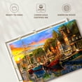 thumbnail image 6 of Elephant Stock Harbour Lights Wall Art - Horizontal Canvas Wall Art - Living Room Wall Decor - Transportation Canvas - Green And Blue Decor By Dominic Davison - 51" x 34", 6 of 8