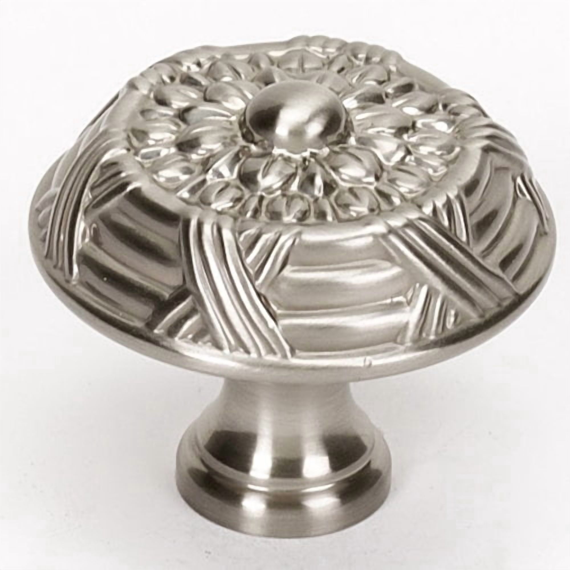 Alno A880-38-AE Ribbon and Reed 1-1/2" Cabinet Knob Antique English