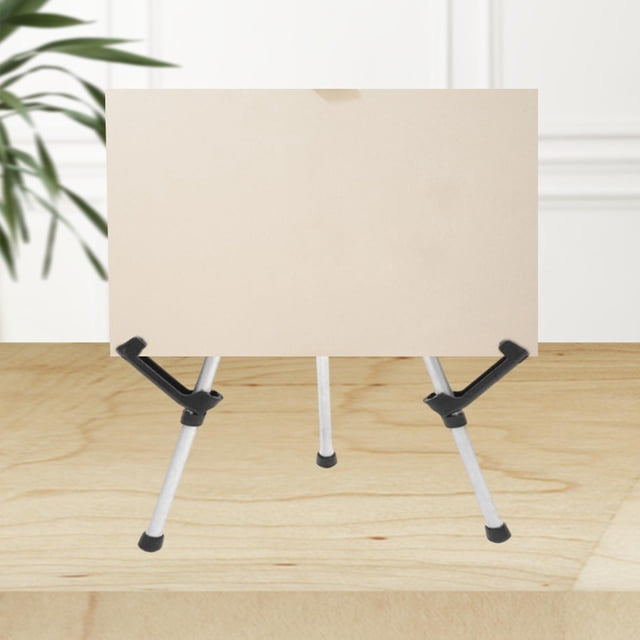 Caballete de exhibición Soporte de trípode plegable antideslizante duradero Suppl Plata Soledad caballete trípode plegable