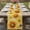 Yellow Beige, variant on Table Runner 72 Inches Long for Kitchen Dining, Sunflower Dresser Scarf Farmhouse, Dining Table Decorations for Wedding/Parties, Yellow Flowers Elegant Pastoral Botanical 18 x 72 In