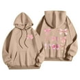 thumbnail image 2 of Cute Bow Y2K Graphic Hoodies for Women Hooded Sweatshirt with Pockets Streetwear Pullover Tops, 2 of 8