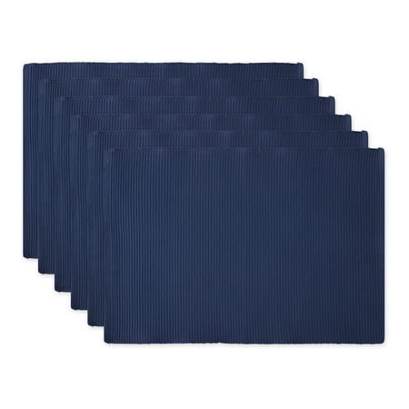 

Nautical Blue Ribbed Placemat (Set of 6)