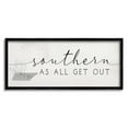 thumbnail image 2 of Stupell Industries Southern As All Get Out Saying Tennessee State Typography Painting White Framed Art Print Wall Art, 10 x 24, 2 of 5