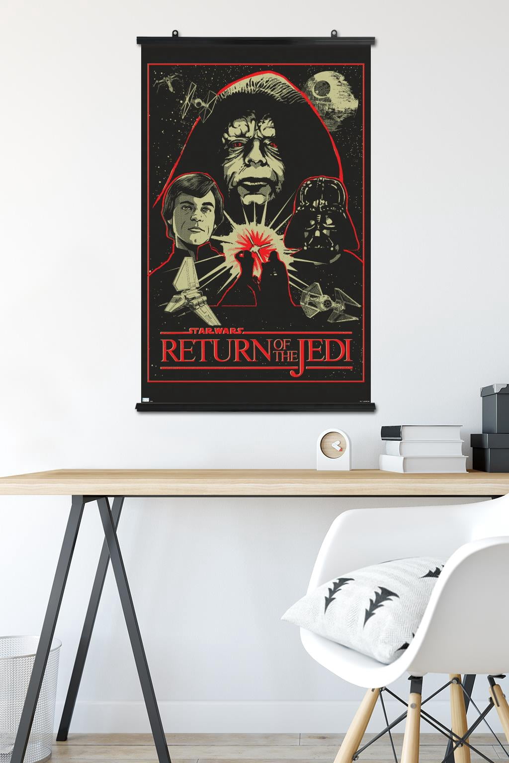 Star Wars: Return of the Jedi - Red Outline Illustration Wall Poster, 22.375" x 34"