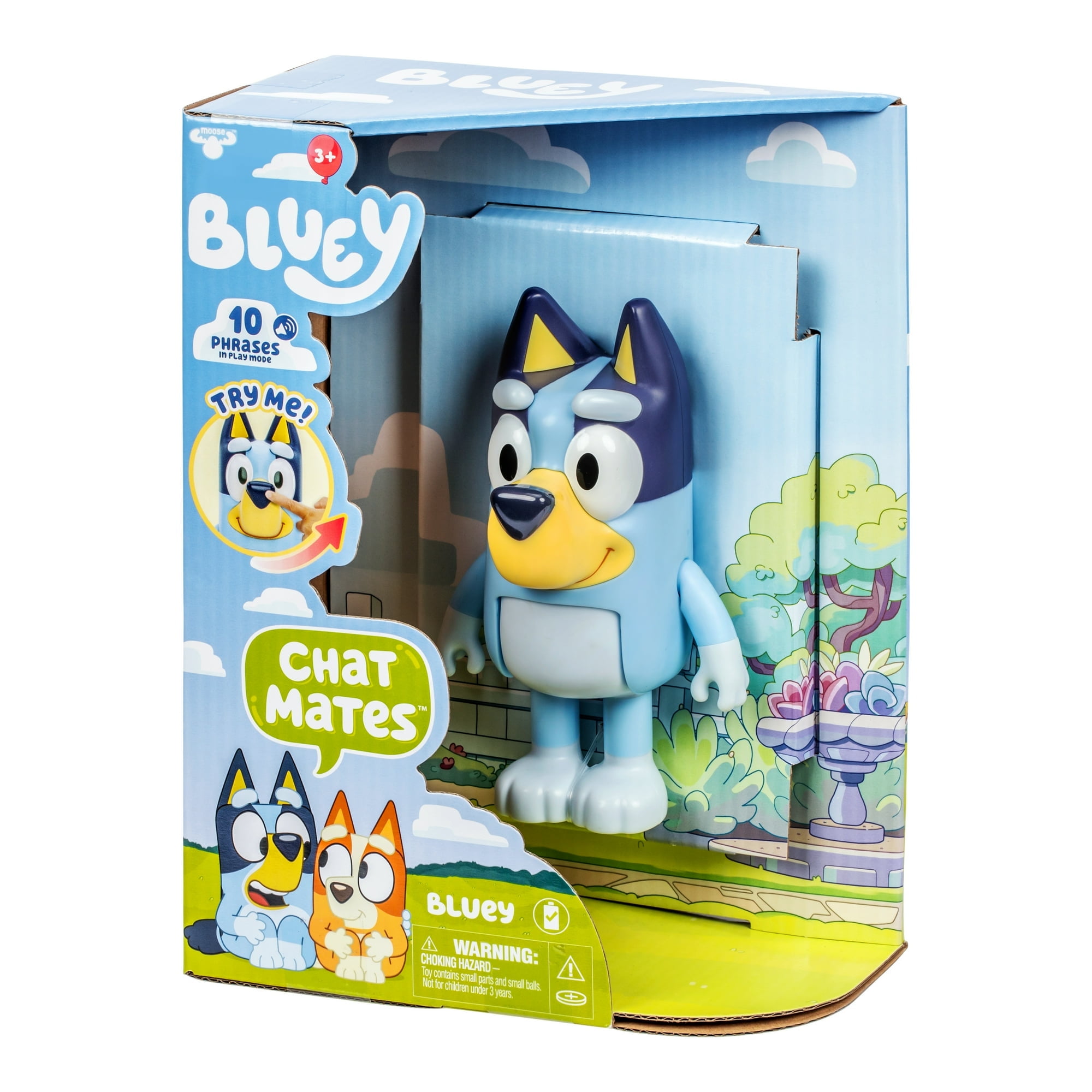 Bluey Chat Mates 2 Pack – Bluey & Bingo Talking Figures, 5.5", 10 Phrases Each
