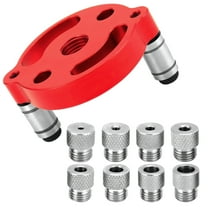 Drill Guide Jig Set, Woodworking Dowel Locator Kit with 8 Drill Bushings