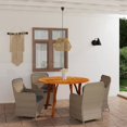 thumbnail image 1 of vidaXL 5 Piece Garden Dining Set Brown, 1 of 5