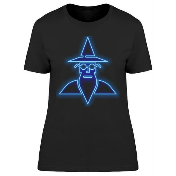 Neon Effect Wizard T-Shirt Women -Image by Shutterstock, Female 3X-Large